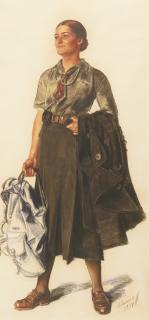 Alexander Evgenievich Yakovlev - Anita Lopez In Scout Uniform