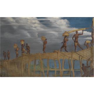 Alexander Evgenievich Yakovlev - Footbridge At Fort Archambault