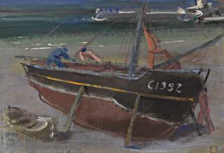 Alexander Evgenievich Yakovlev - Moored Boat