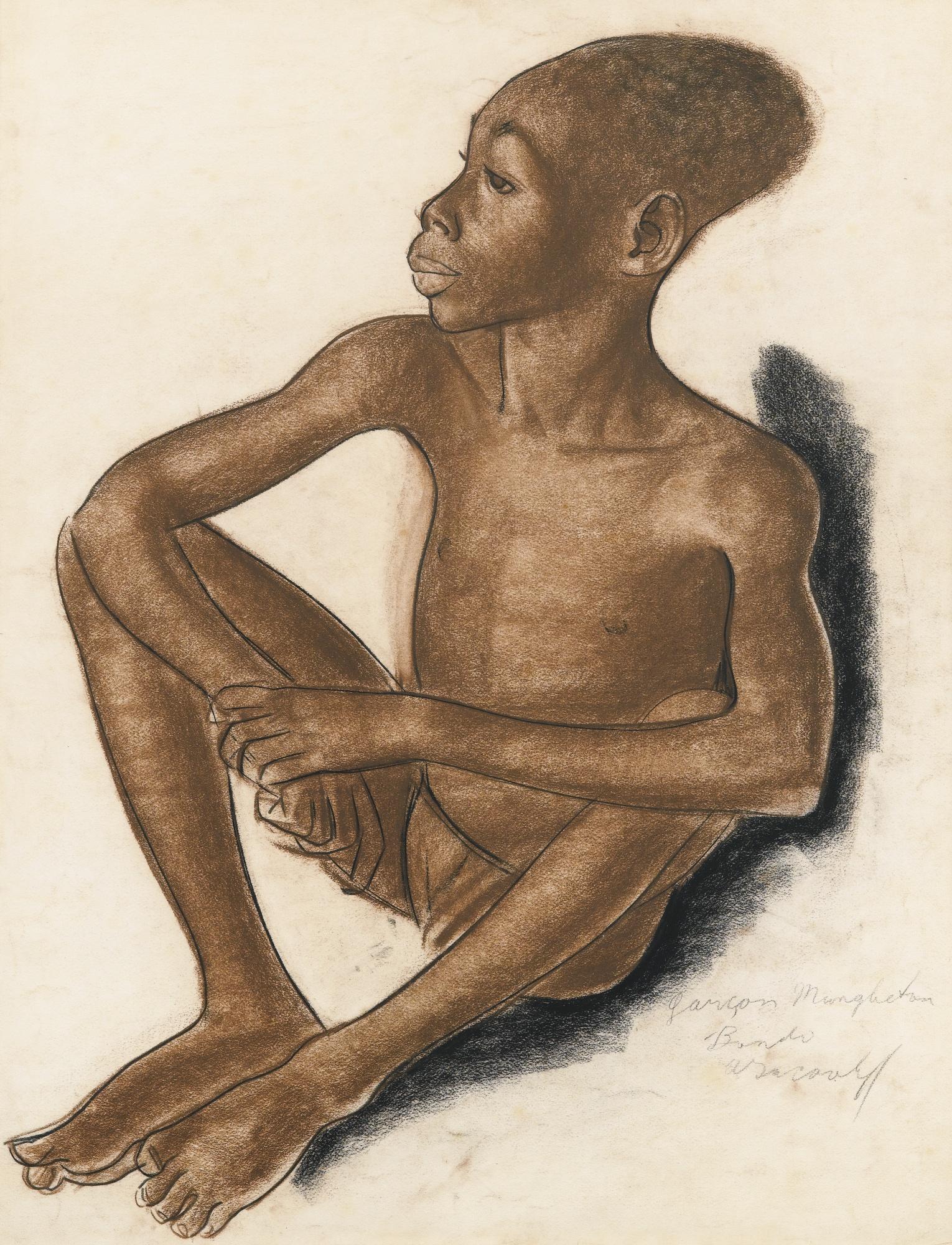 Alexander Evgenievich Yakovlev - Portrait Of A Mangbetu Boy