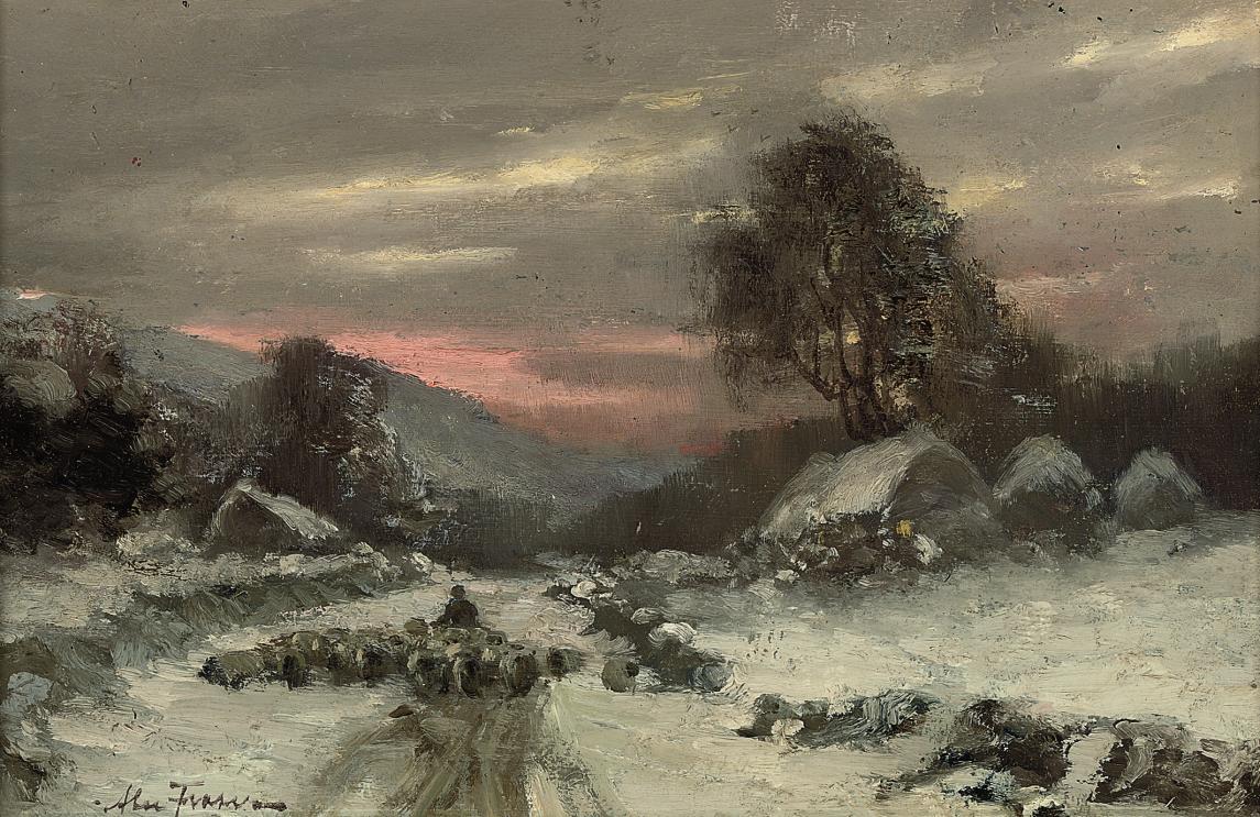 Alexander Fraser - A winter\'s evening, near Park