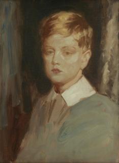 Alexander Garden Sinclair, ARSA - Portrait of a Young Boy, probably Alan Sinclair