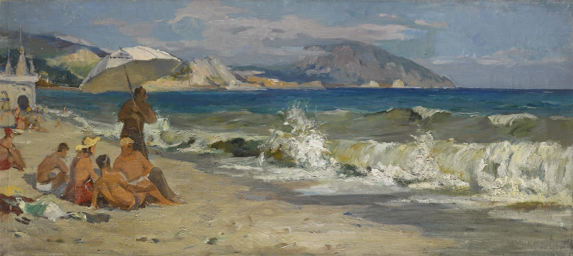 Alexander Georgievich Gulyaev - Beach In Yalta
