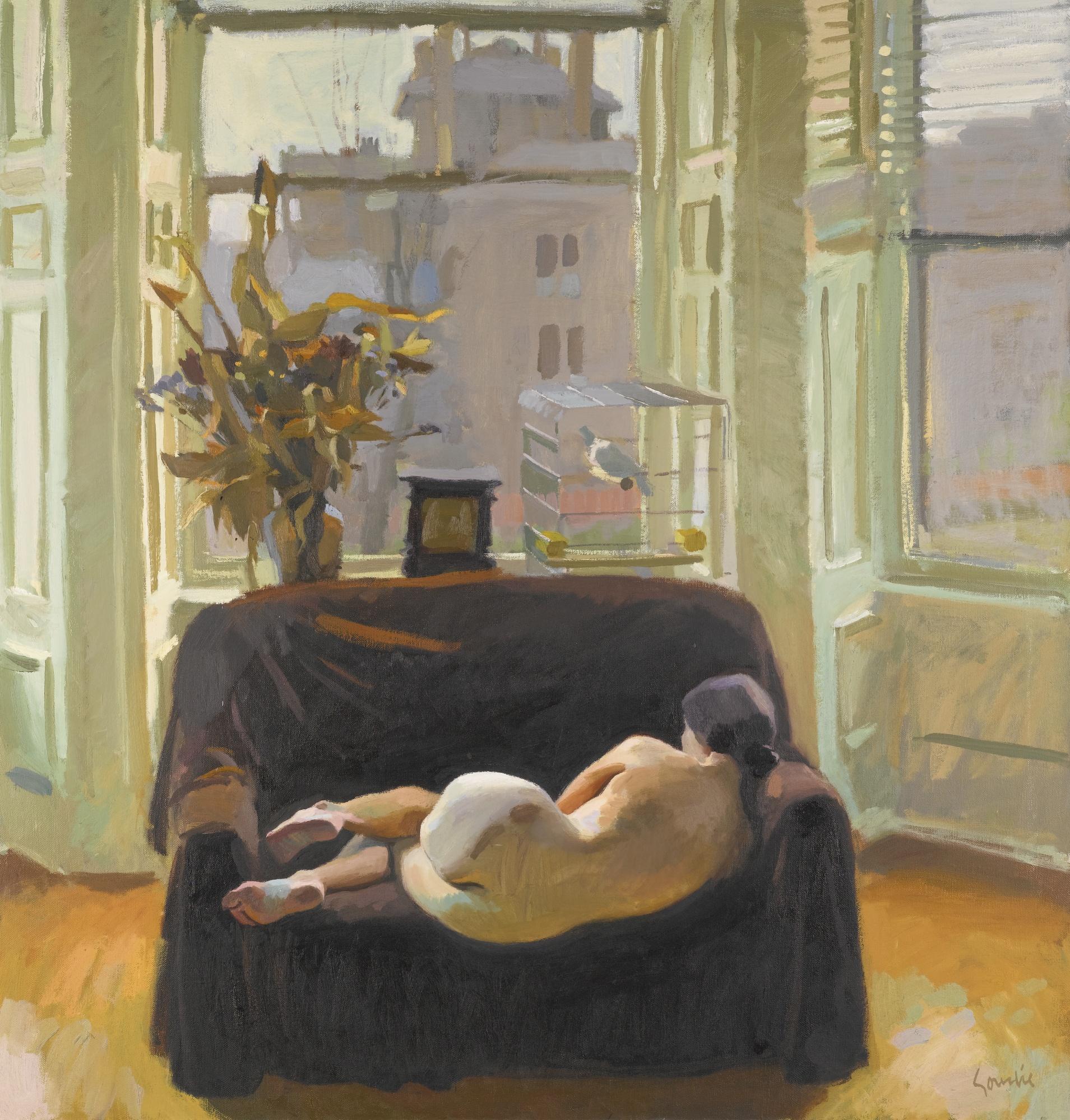 Alexander Goudie - Reclining Nude By The Window