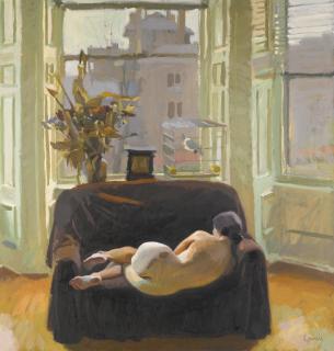 Alexander Goudie - Reclining Nude By The Window