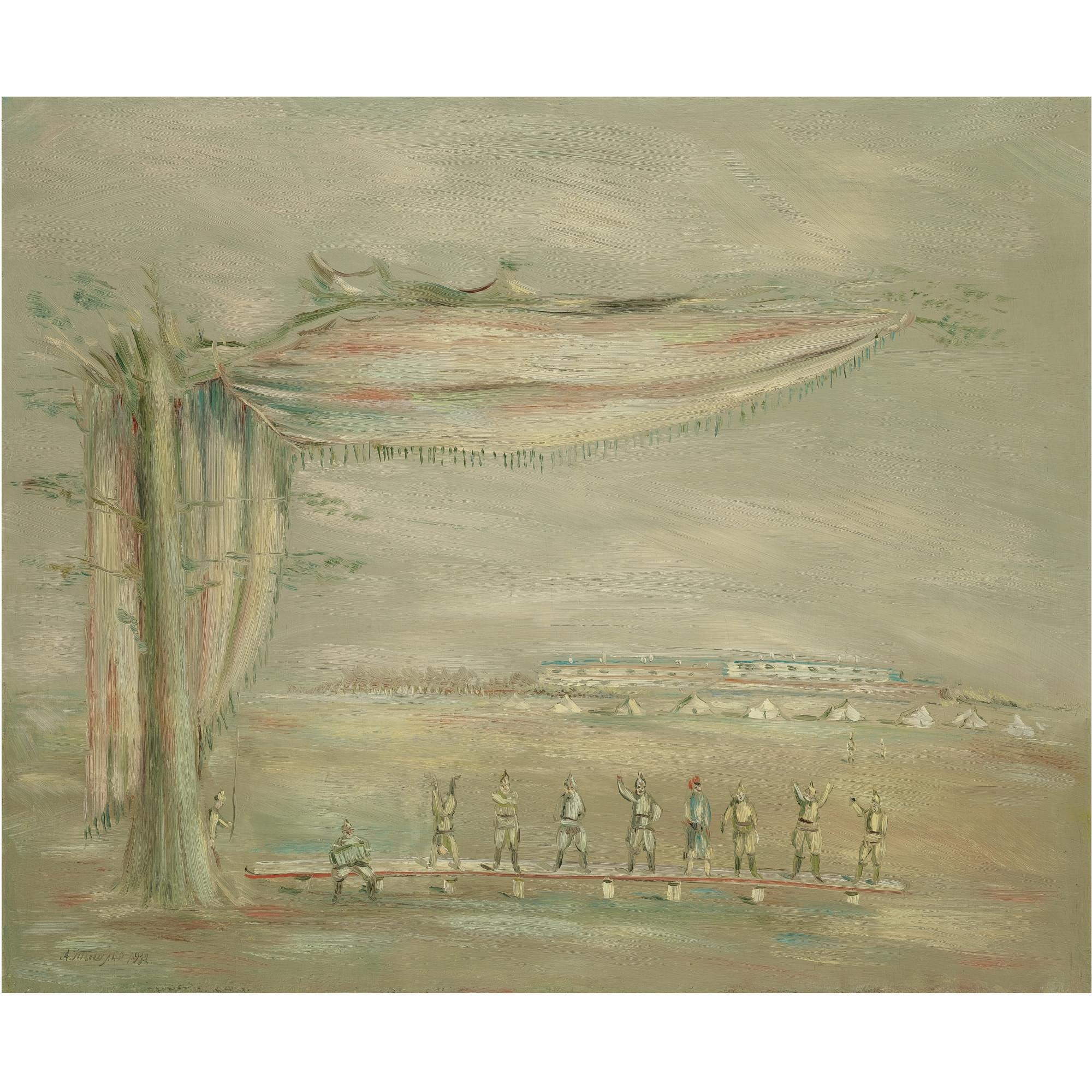 Alexander Grigorievich Tyshler - Agit Spectacle In Military Style