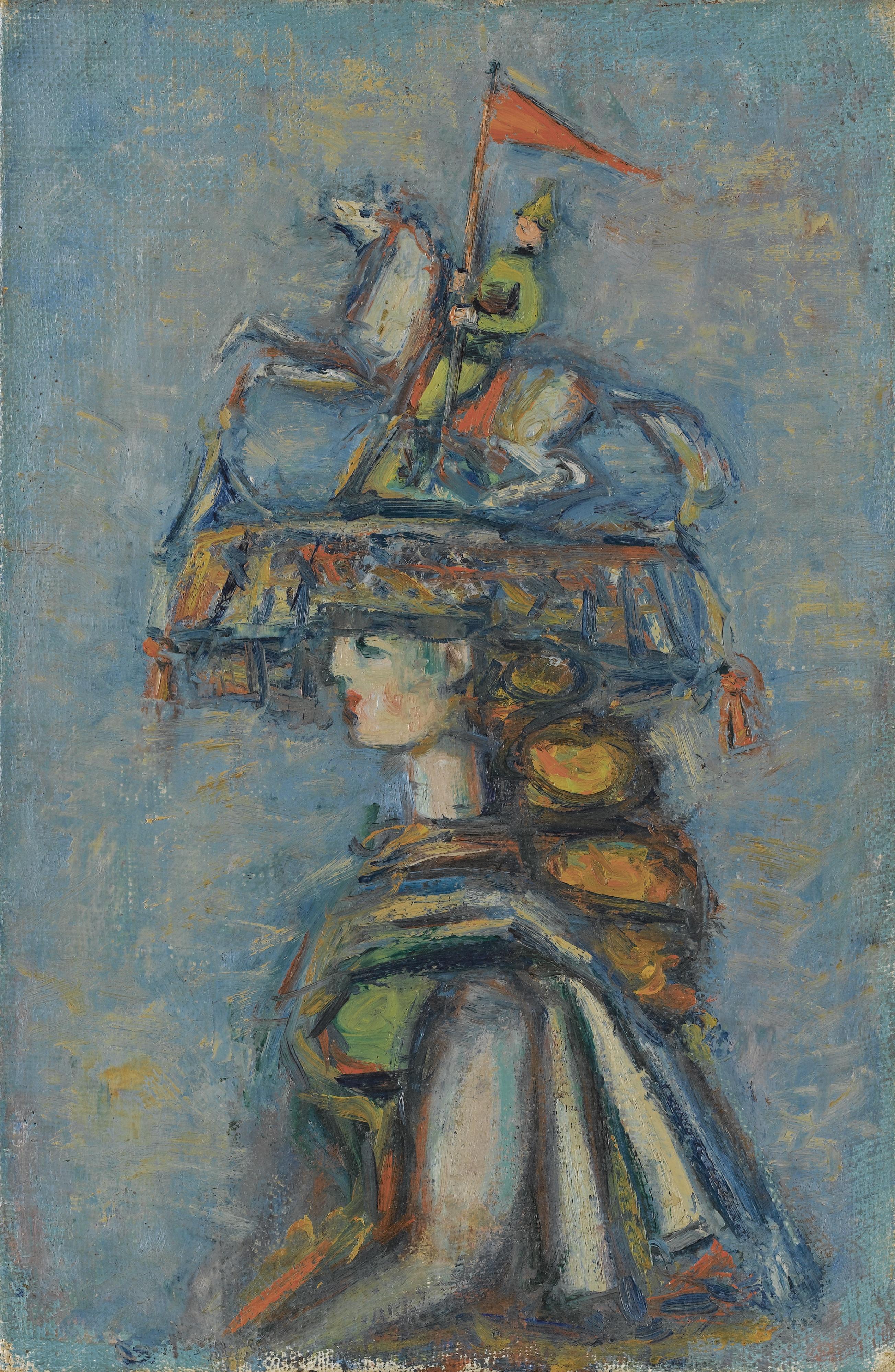 Alexander Grigorievich Tyshler - Portrait Of A Young Lady In A Hat