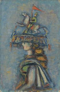 Alexander Grigorievich Tyshler - Portrait Of A Young Lady In A Hat