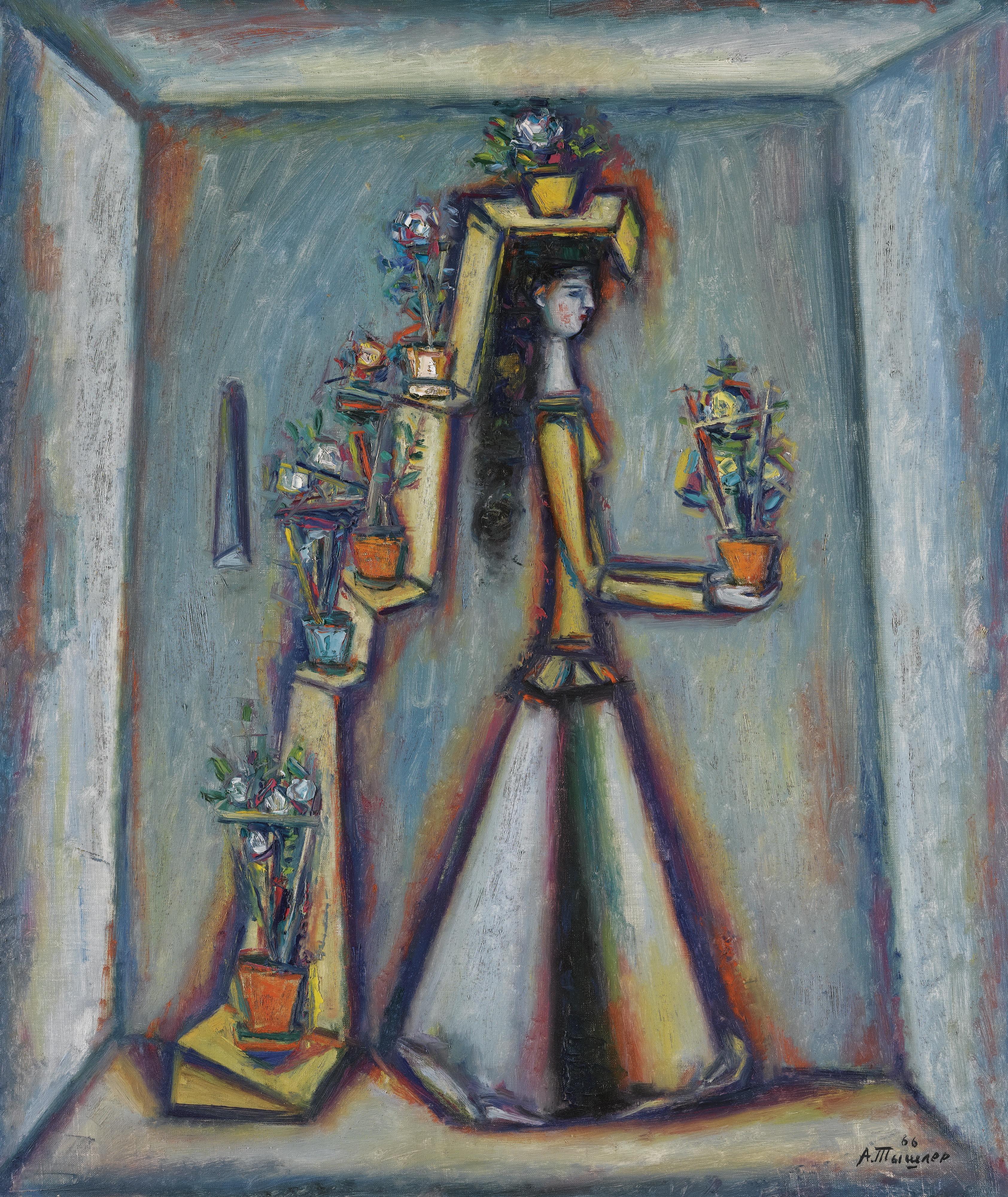 Alexander Grigorievich Tyshler - The Flower Shelf No.2