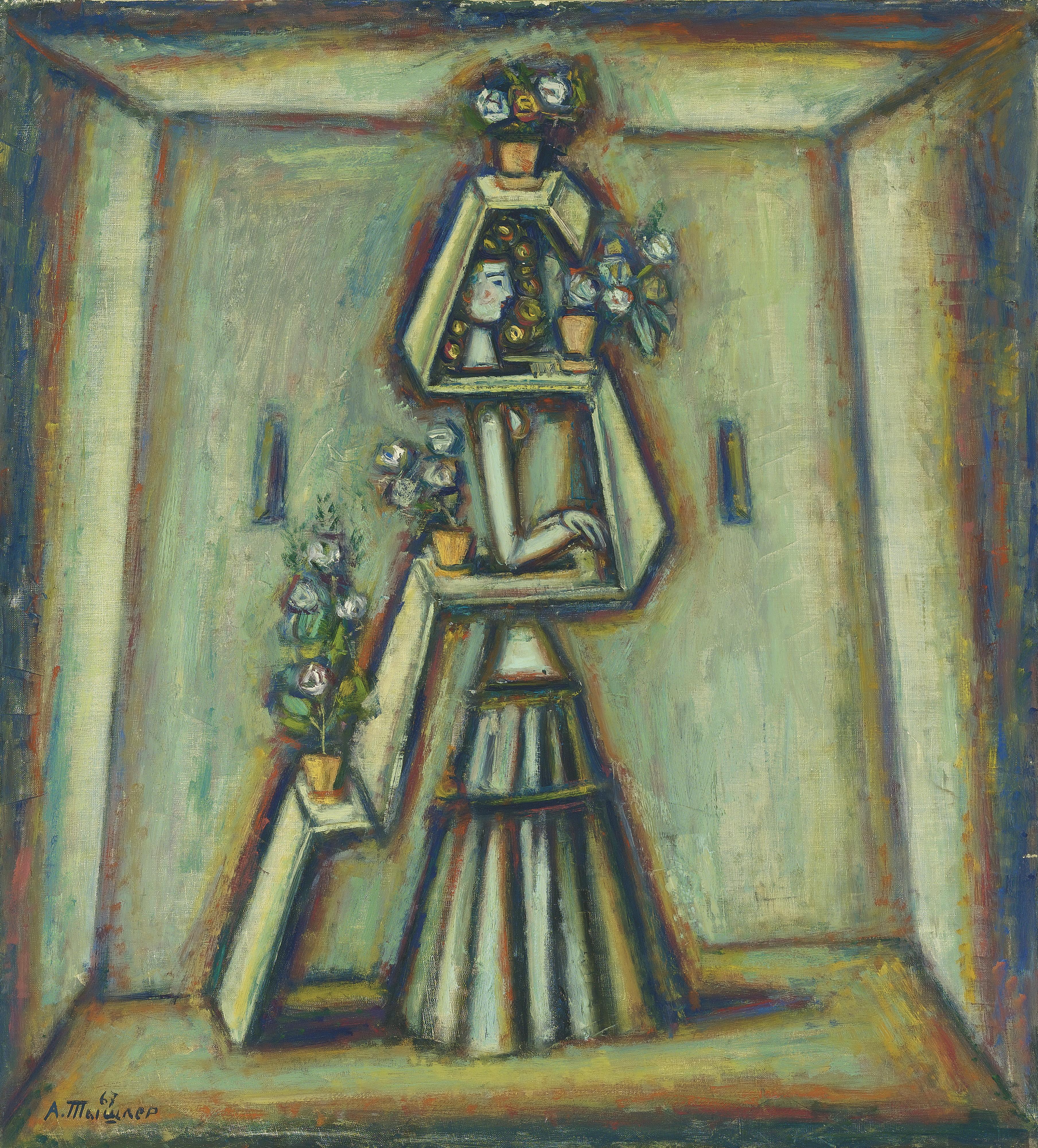Alexander Grigorievich Tyshler - The Flower Shelf