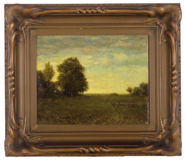 Alexander Helwig Wyant - A meadow with trees