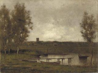 Alexander Helwig Wyant - Along the Lake