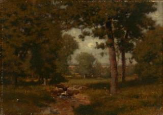Alexander Helwig Wyant - Field Brook 10 1/4 x 14 1/8 in. (26 x 35.9 cm.)