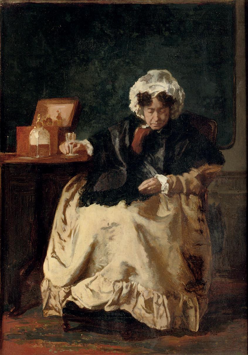 Alexander Hugo Bakker Korff - Dame met likeurglaasje: enjoying a drink