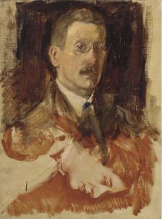 Alexander Ignatius Roche, R.S.A. - Self portrait in a tie