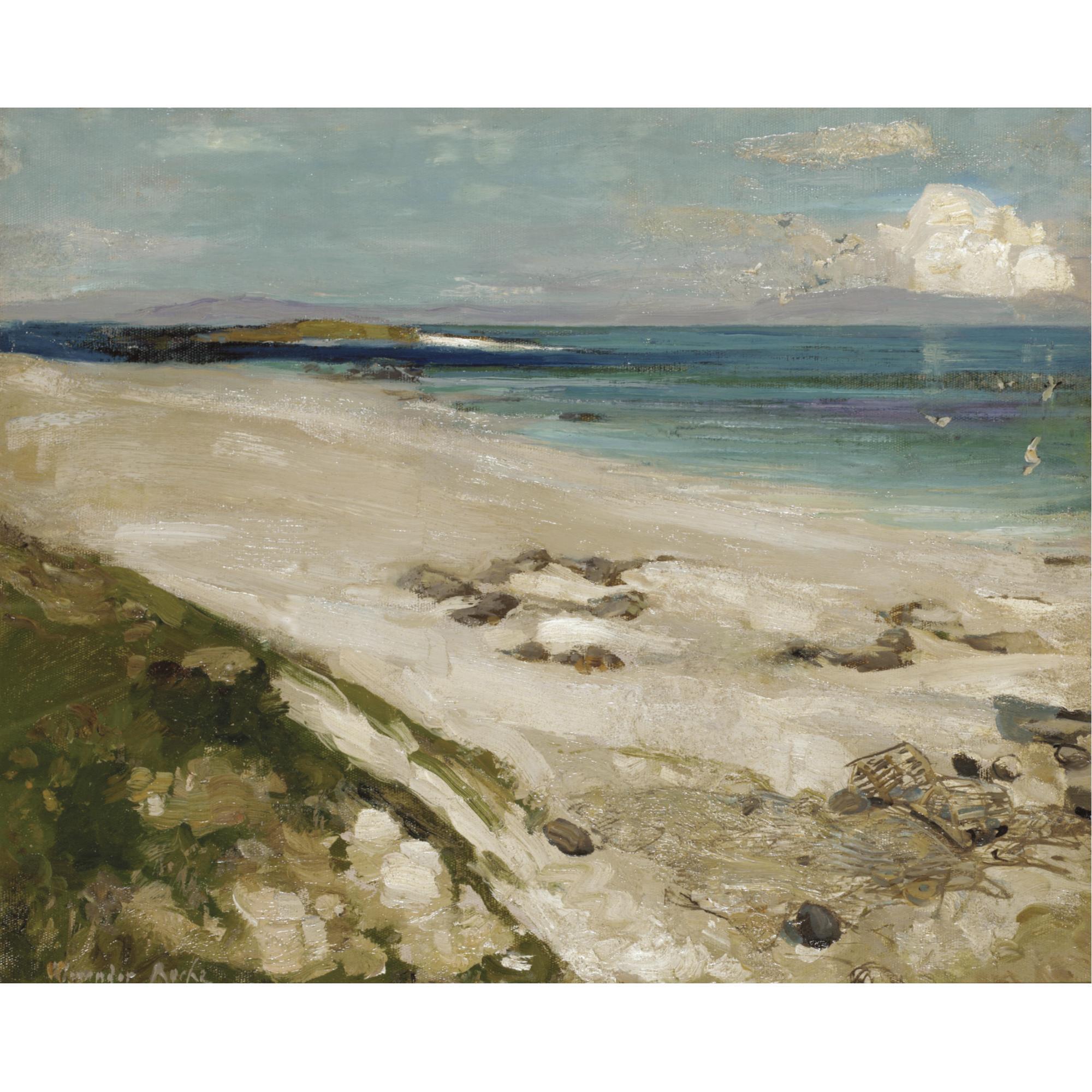 Alexander Ignatius Roche, R.S.A. - The North Shore Of Iona Looking Towards Ulva And Mull Beyond