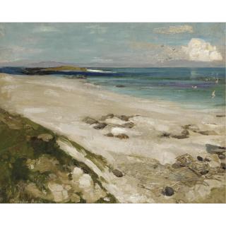 Alexander Ignatius Roche, R.S.A. - The North Shore Of Iona Looking Towards Ulva And Mull Beyond