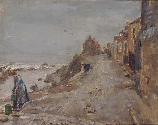 Alexander Ignatius Roche, R.S.A. - Wet Day, St. Monans