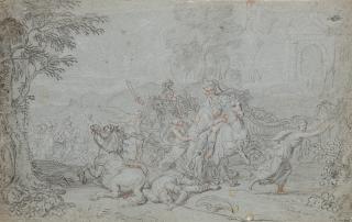 Alexander Johann Dallinger Von Dalling - Scena dalla mitologia classica