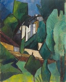 Alexander Kanoldt - Eisacklandschaft (Klausen).