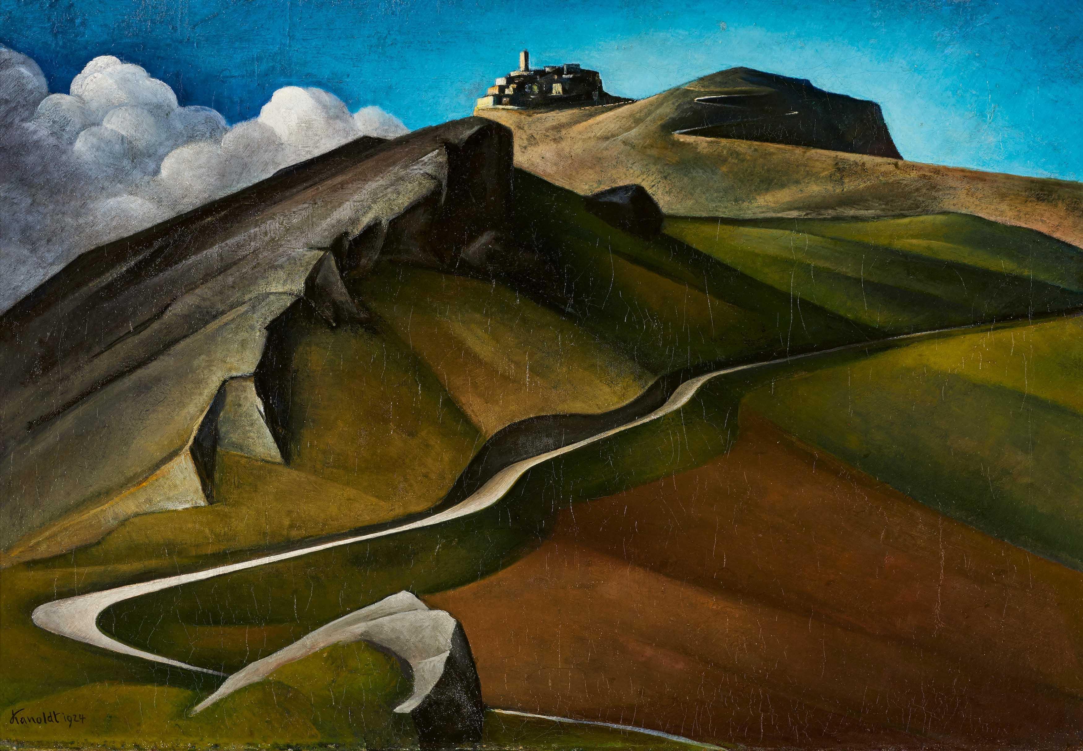 Alexander Kanoldt - Il Paese di Bellegra I.