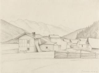 Alexander Kanoldt - Im Leutaschtal.