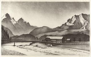 Alexander Kanoldt - Isarbrücke