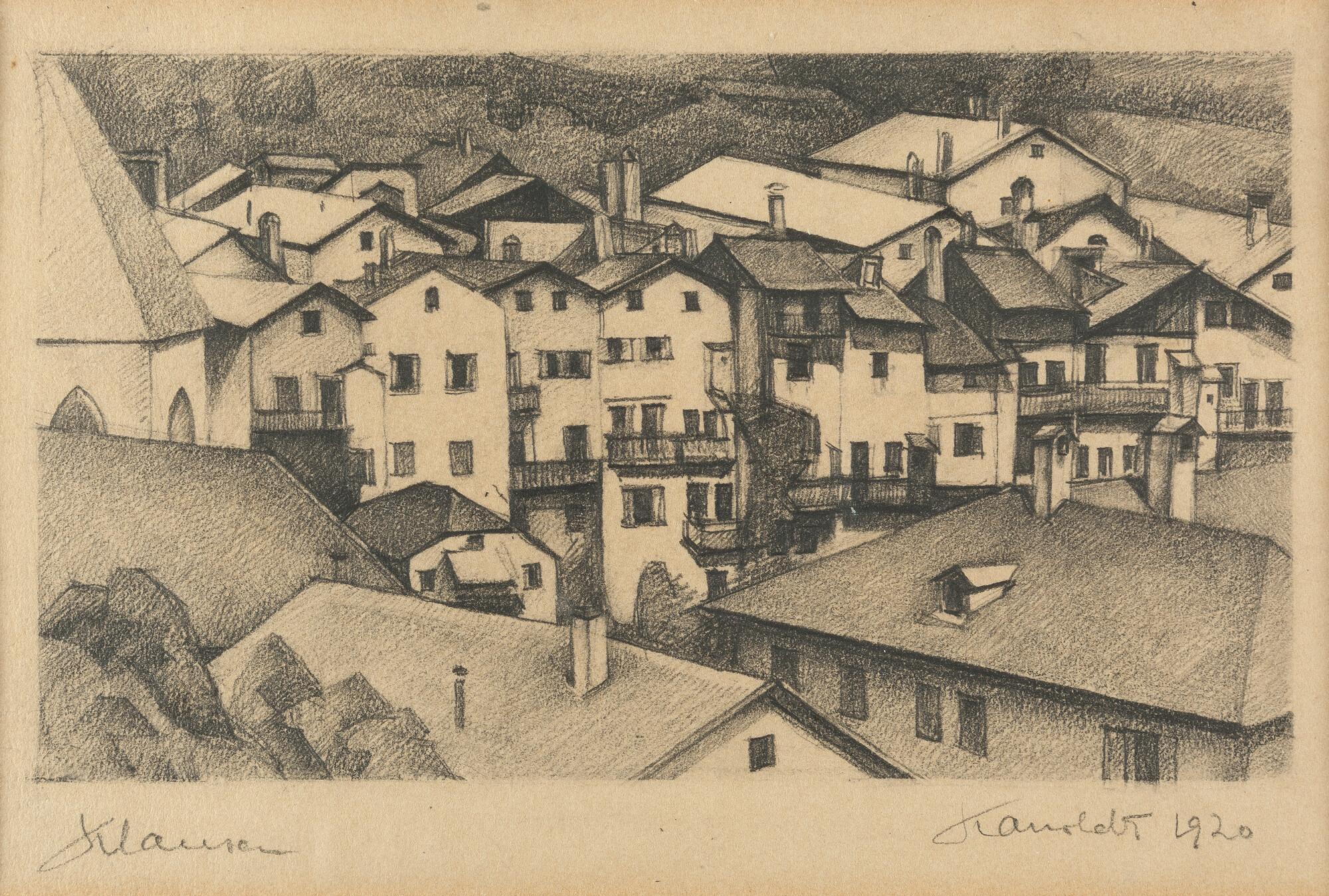 Alexander Kanoldt - „Klausen“ (Südtirol)