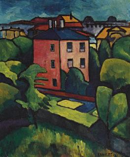 Alexander Kanoldt - Landschaft mit Dorf