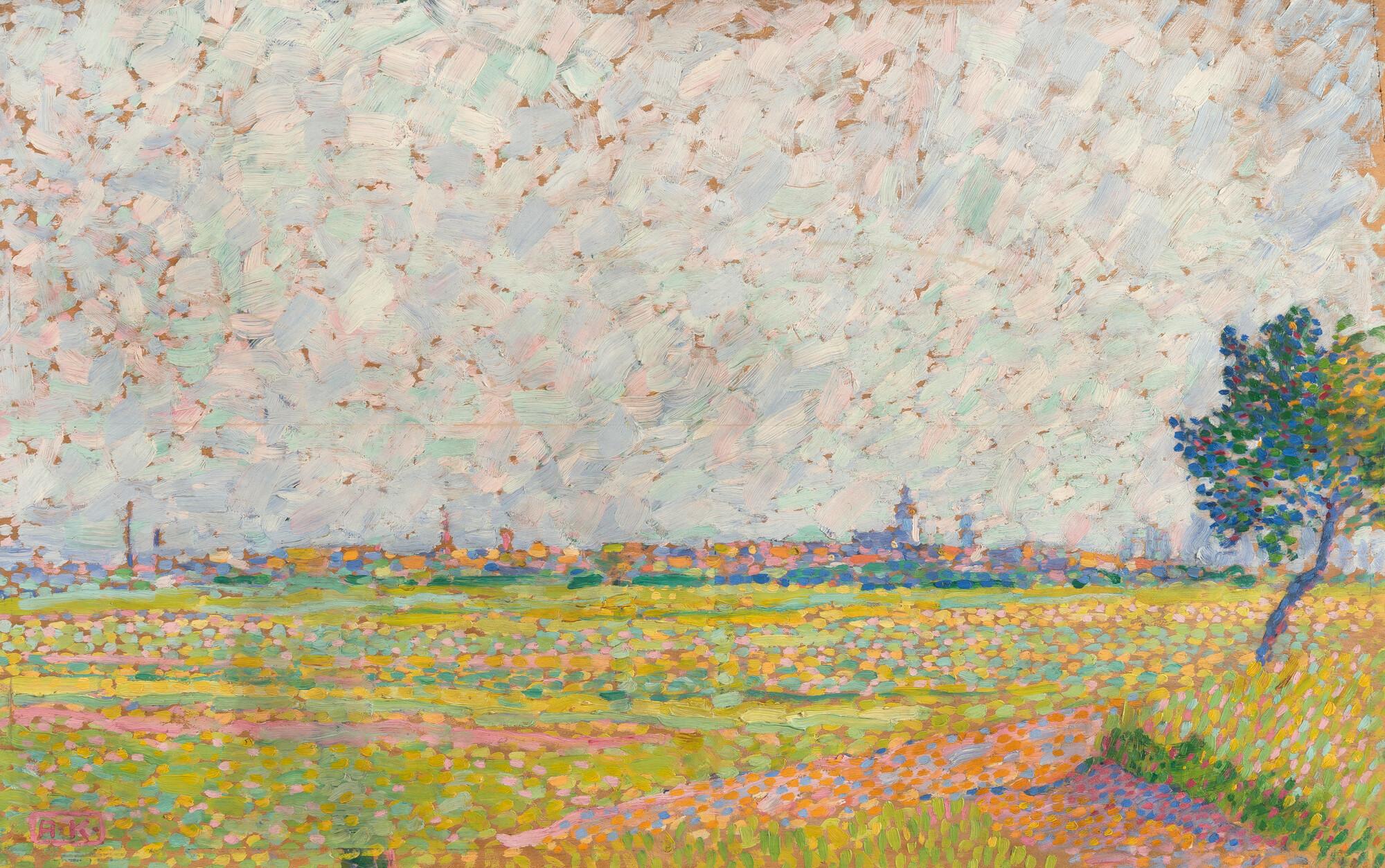 Alexander Kanoldt - Oberrheinlandschaft bei Karlsruhe