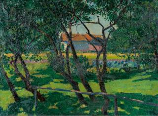 Alexander Kanoldt - Sommerliche Wiesenlandschaft