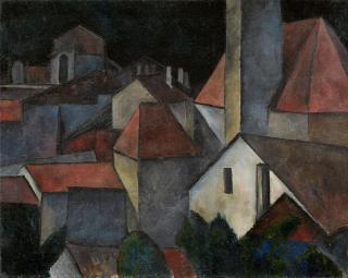 Alexander Kanoldt - Stadtbild (Klausen)