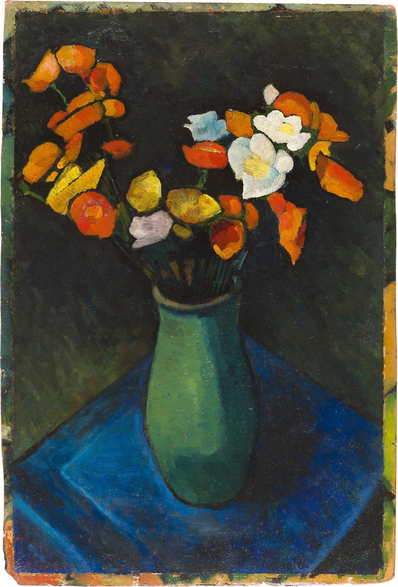 Alexander Kanoldt - Stillleben mit Mohnblumen (Stillleben III)