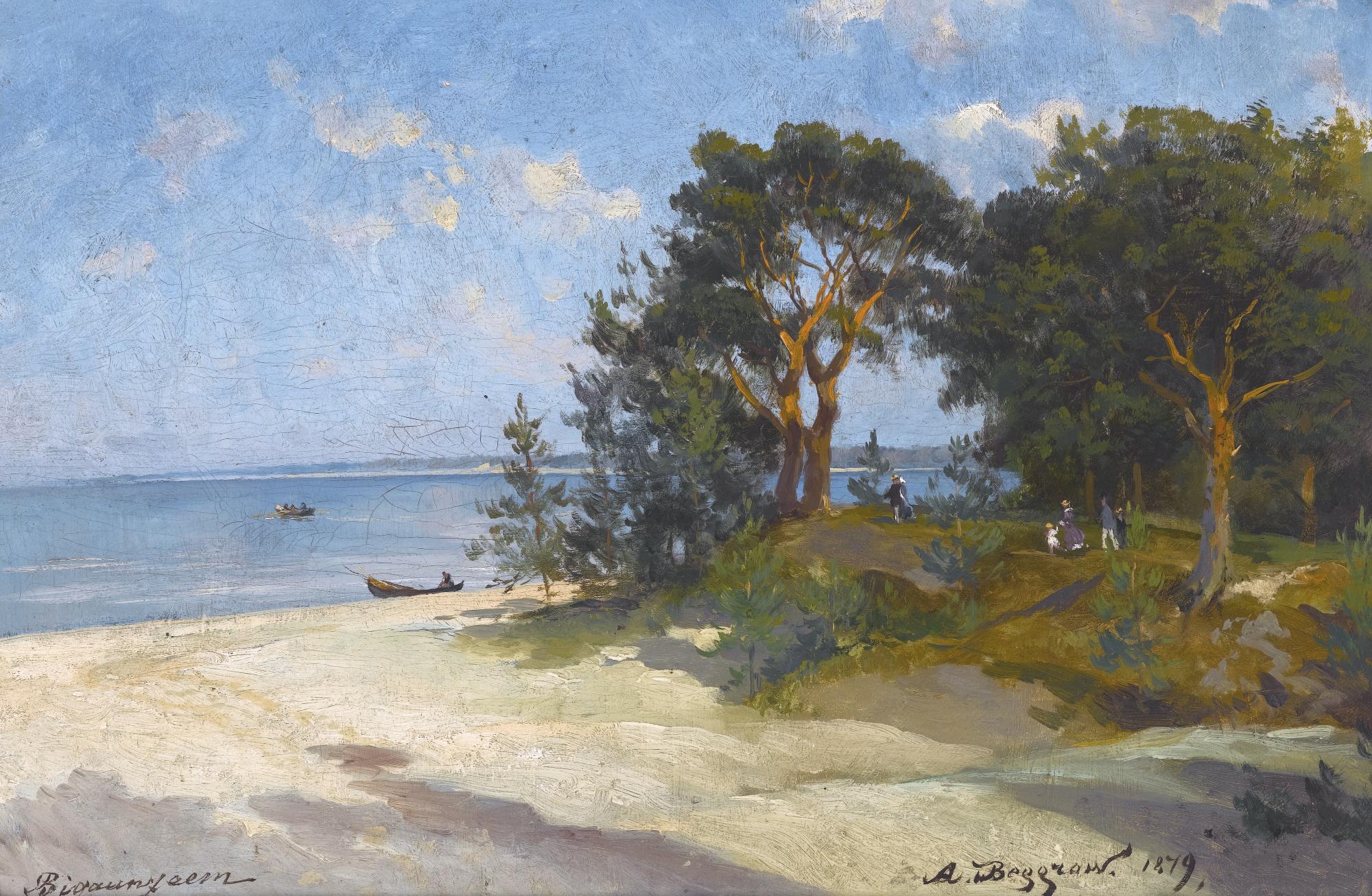 Alexander Karlovich Beggrov - The Beach At Bigaunciems, Livonia