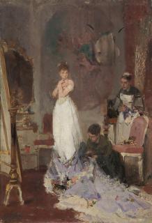 Alexander Koester - Bei der Brauttoilette.