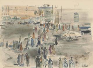 Alexander Labas - \'The Pedestrian Crossing On Kirov Street\' From The Series \'Moscow\'