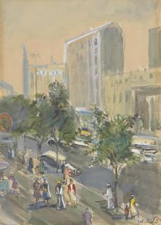 Alexander Labas - \'View From A Window\' From The \'Moscow\' Series