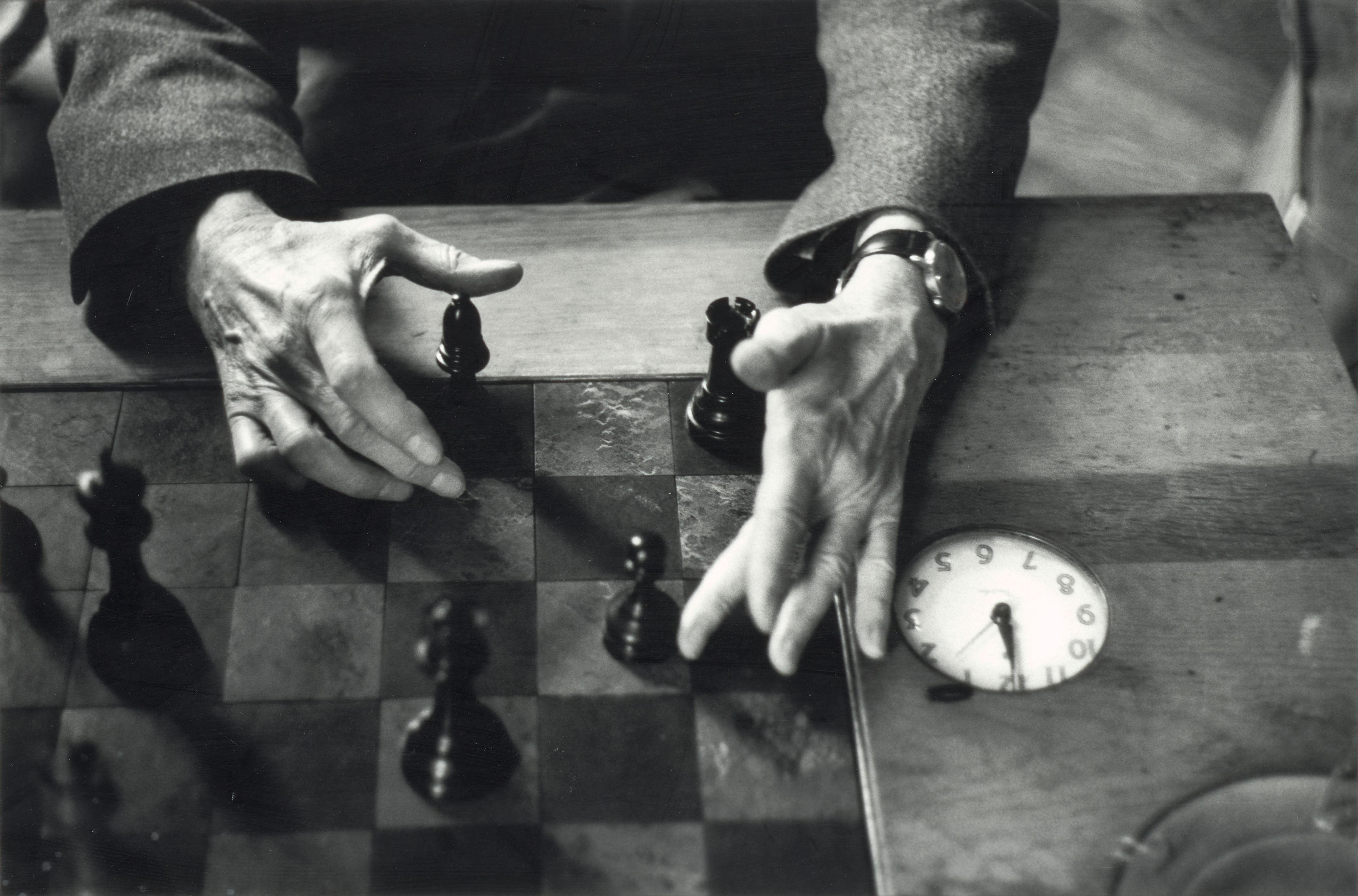 Alexander Liberman - \'Duchamp\'s Hands Playing Chess, New York\'