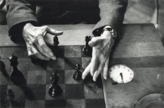 Alexander Liberman - \'Duchamp\'s Hands Playing Chess, New York\'