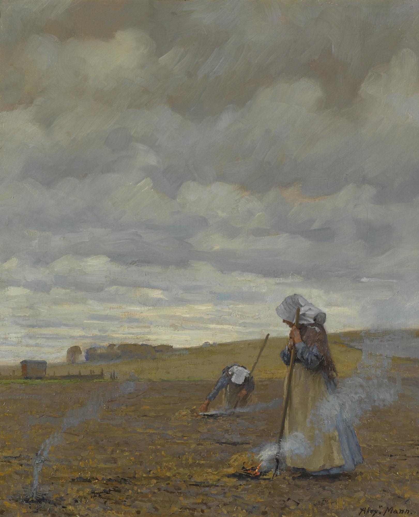 Alexander Mann, R.O.I. - Burning Weeds