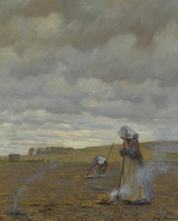 Alexander Mann, R.O.I. - Burning Weeds