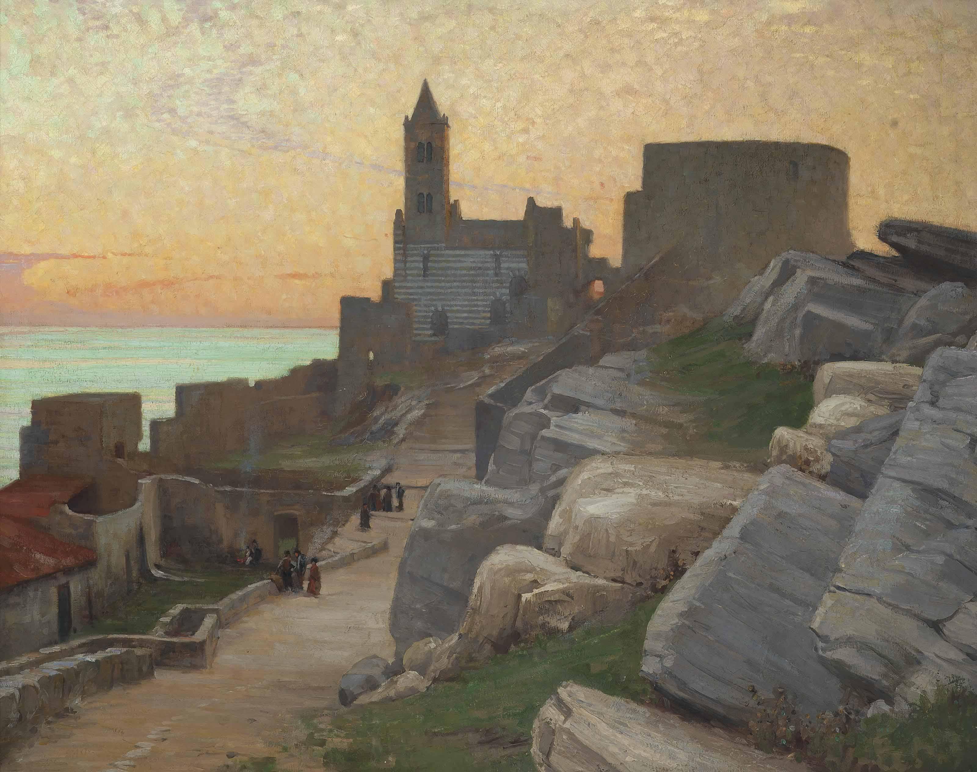 Alexander Mann, R.O.I. - San Pietro, Portovenere, Tuscany