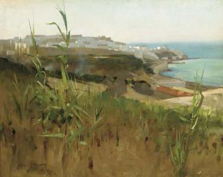Alexander Mann - Tangier from the Dunes