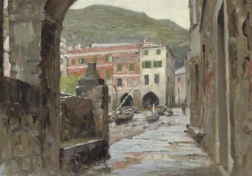 Alexander Mann - The Archway, Vernazza, October 1907