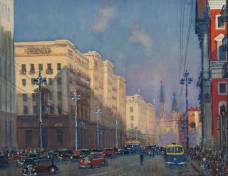 Alexander Mikhailovich Gerasimov - Moscow, Gorky Street