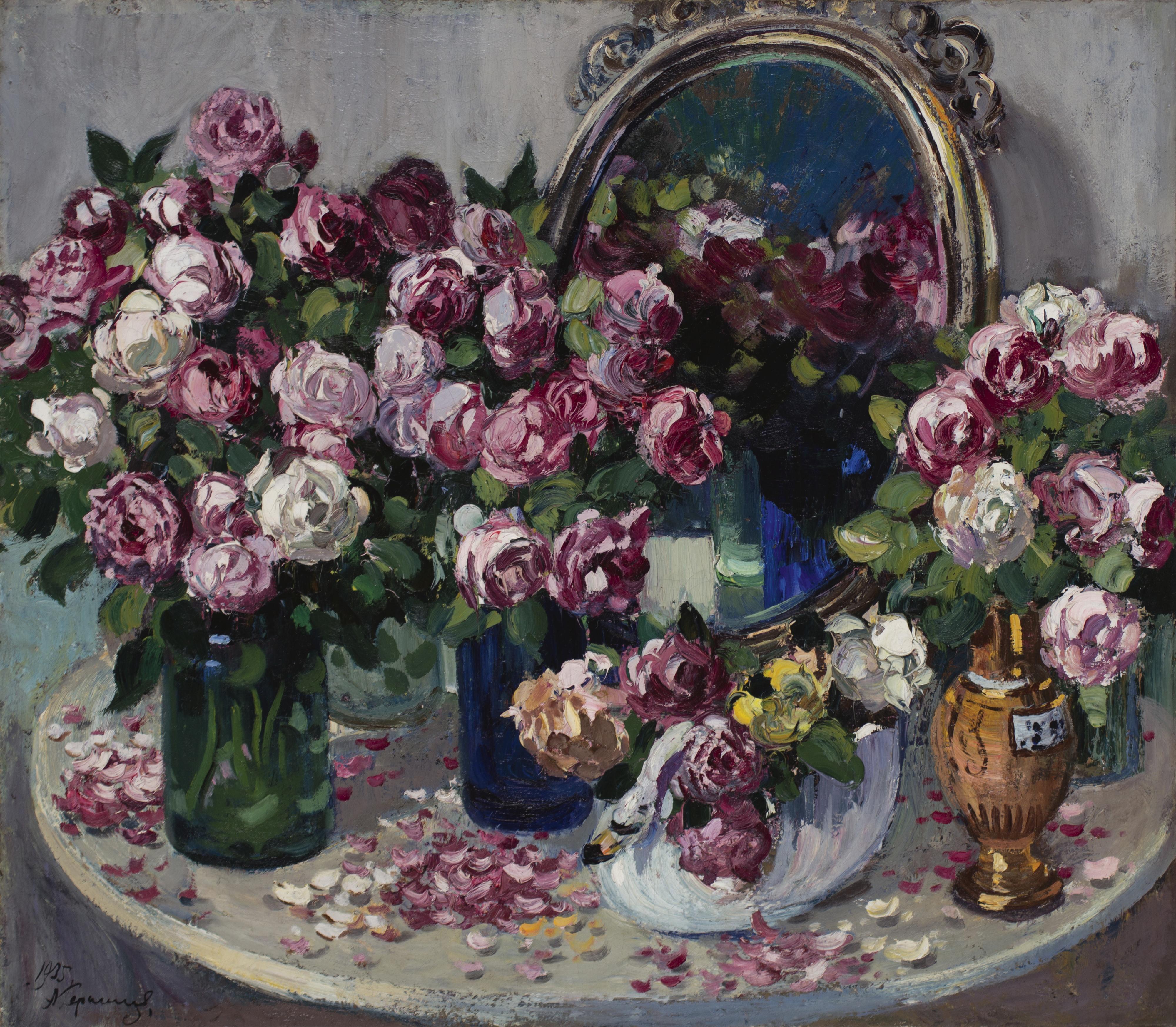 Alexander Mikhailovich Gerasimov - Still Life With Roses