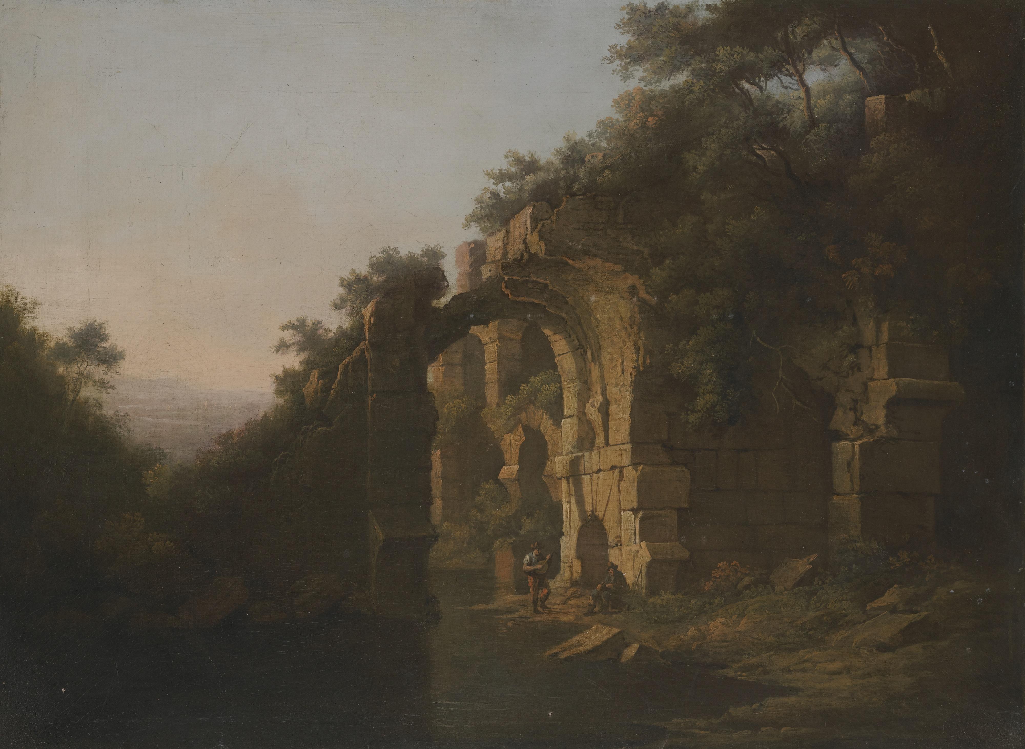 Alexander Nasmyth - A Capriccio View Of The Colosseum Ruins