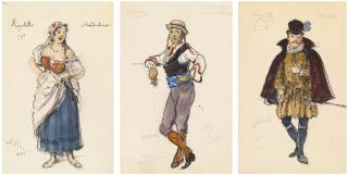Alexander Nikolaevich Benois - A Set Of Three Costume Designs