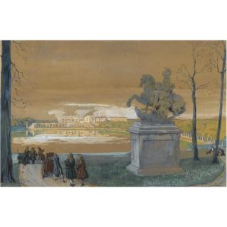 Alexander Nikolaevich Benois - By The Statue Of Curtius