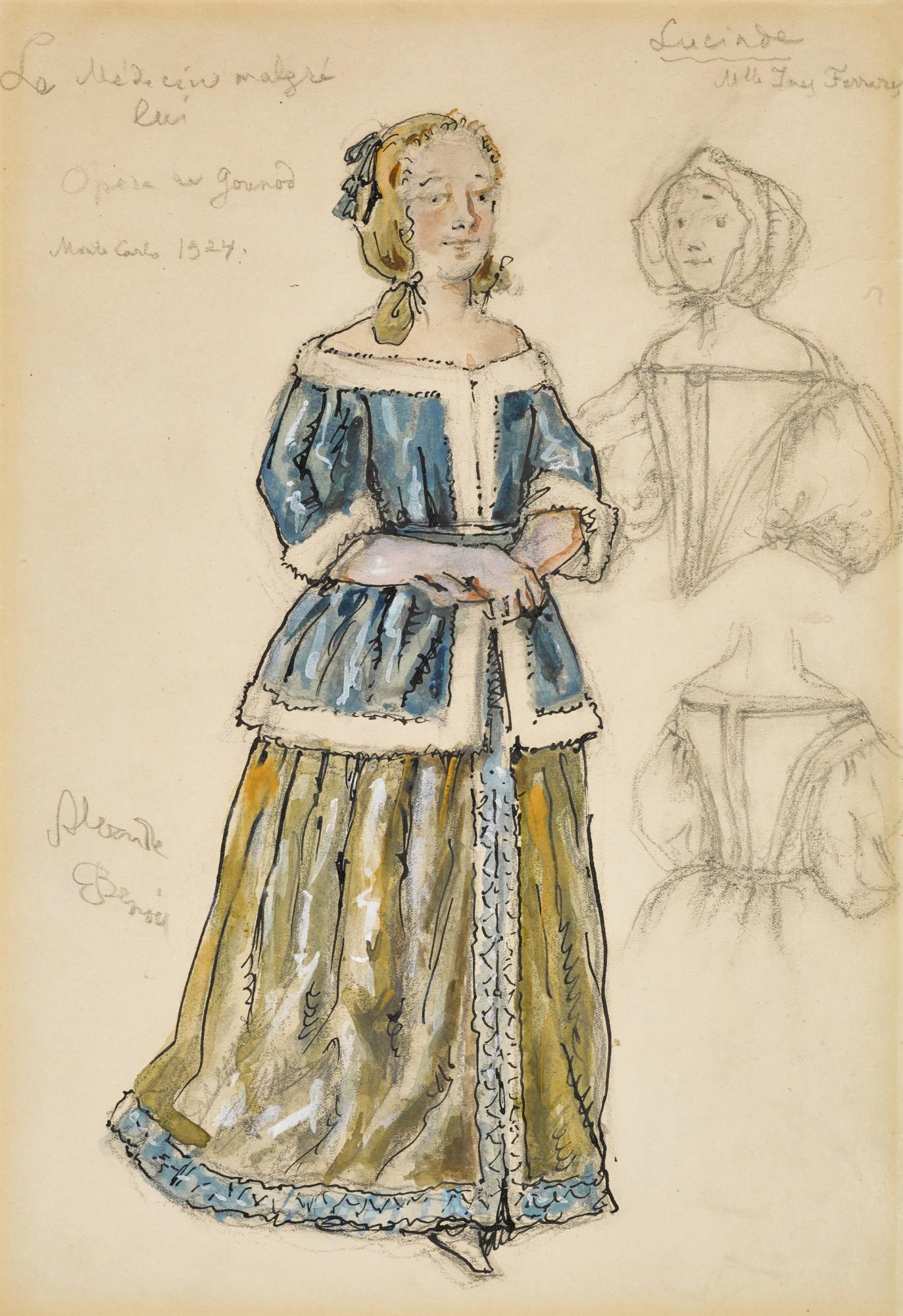 Alexander Nikolaevich Benois - Four Costume Designs